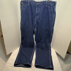 Vintage Carhartt FR Work Flame Resistant Men's Carpenter Jeans - Dark Blue 38x30